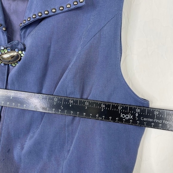 Vintage Double D Ranchwear Vest Womens Studded Western Cowgirl Rodeo Size S/M - Picture 8 of 11